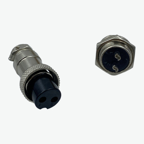 GX-16 2-Pin 16mm Metal Aviation Plug Male and Female Panel Connector