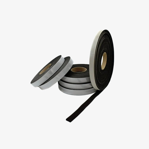 Gasket Black Foam Single Sided Adhesive Tape, Insulation Foam Strip 25mm x 3mm - 10 meter length