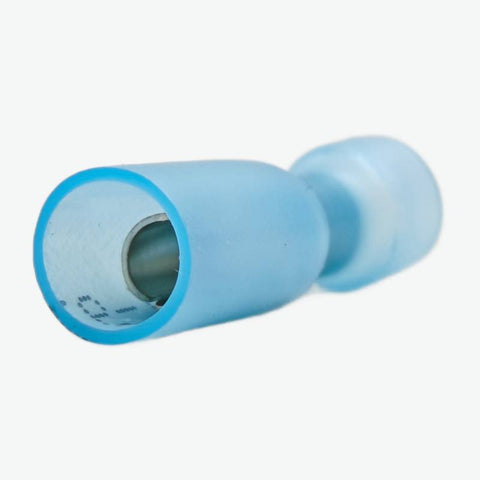 HFRD2-156 Fully Insulated Male Female Spade Bullet Wire Connector 1.5-2.5 sqmm (16-14 AWG) - Blue