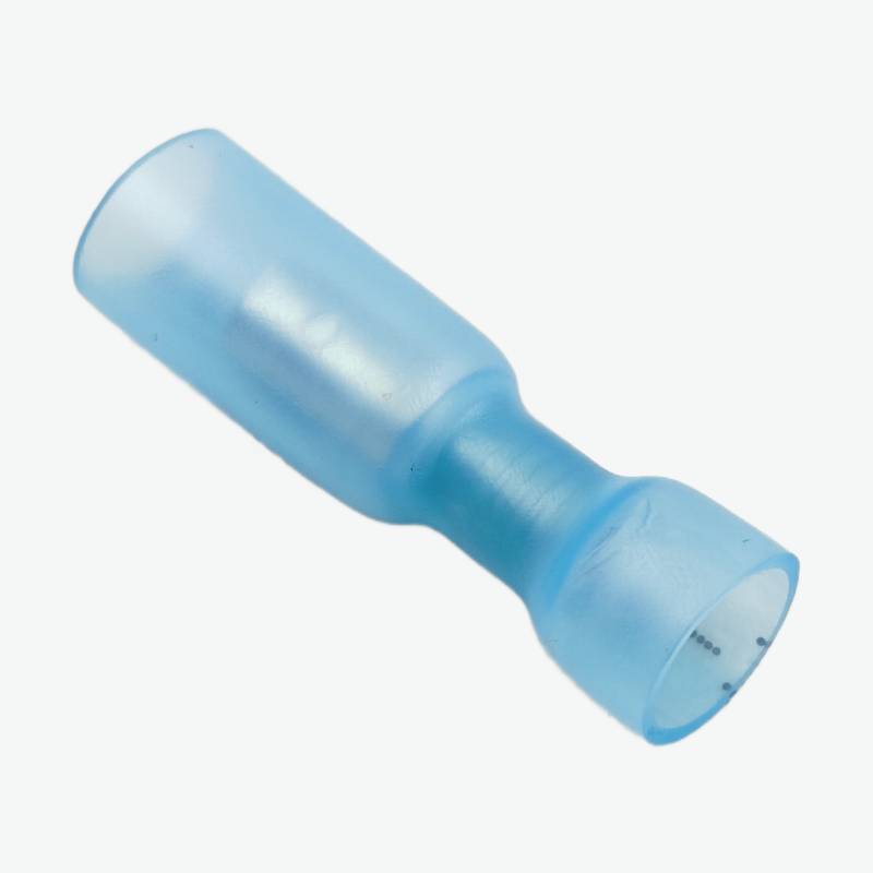 HFRD2-156 Fully Insulated Male Female Spade Bullet Wire Connector 1.5-2.5 sqmm (16-14 AWG) - Blue