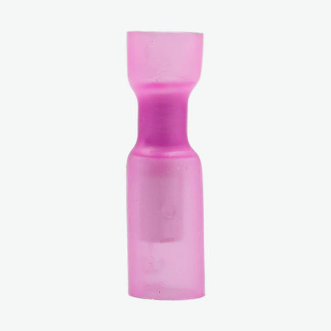 HFRD1.25-156 Fully Insulated Male Female Spade Bullet Wire Connector 0.5-1.5 sqmm (22-16 AWG) - Pink