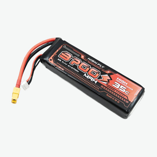 HIGH FLY 11.1V 3700mAh 3S 35C Lithium-Polymer Rechargeable Battery