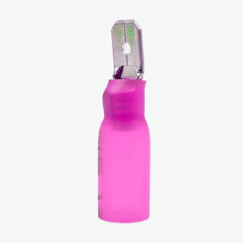 HMDD1.25-250 PVC Sleeve Insulating Crimp Terminals Pink