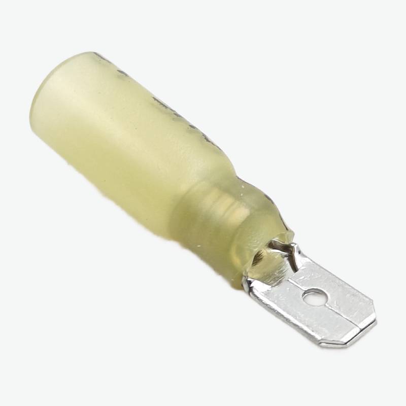 HMDD5.5-250 PVC Sleeve Insulating Crimp Terminals 4.0-6.0 sqmm (12-10 AWG) - Yellow