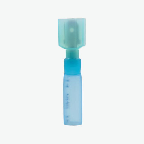 HMDFNY2-250 Brass Female Insulated Spade Joint Cable Wire Connector 1.5-2.5 sqmm (16-14 AWG) - Blue