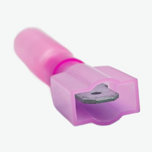 HMDFNY1.25-250 Brass Female Insulated Spade Joint Cable Wire Connector 0.5-1.5 sqmm 