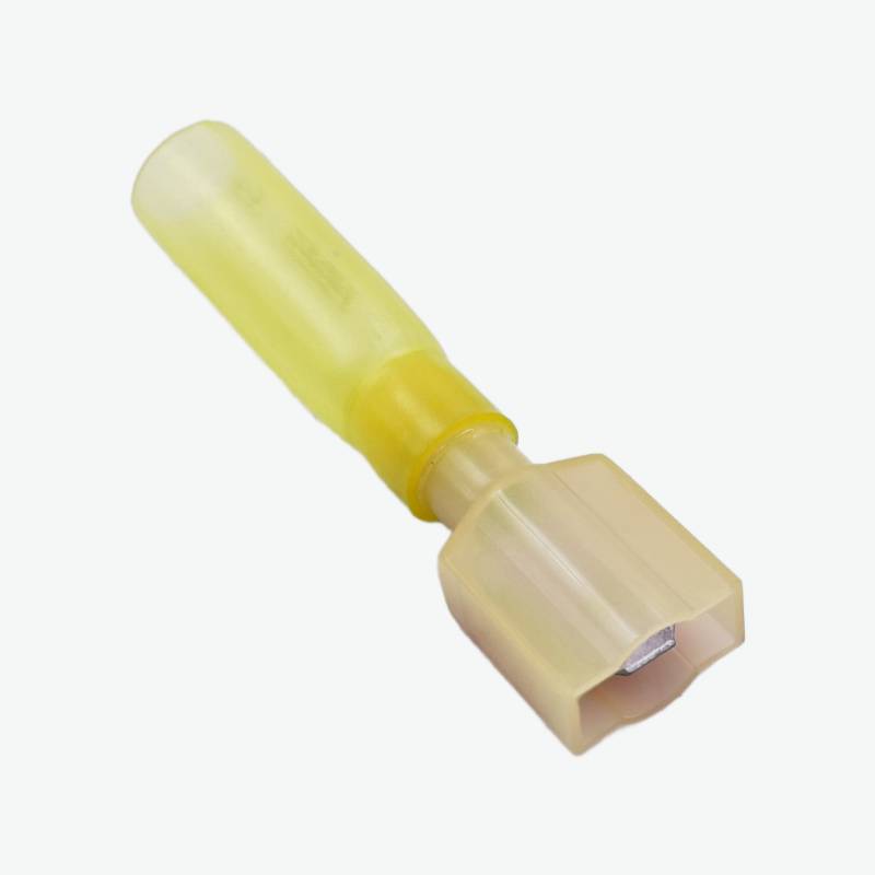 HMDFNY5.5-250 Brass Female Insulated Spade Joint Cable Wire Connector 4.0-6.0 sqmm (12-10 AWG)
