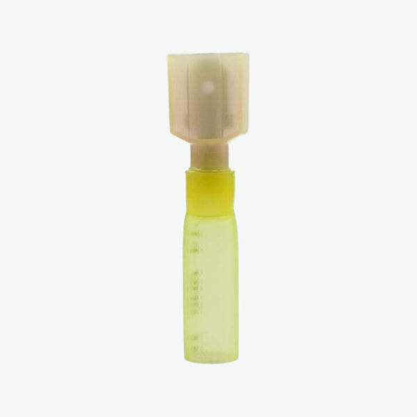 HMDFNY5.5-250 Brass Female Insulated Spade Joint Cable Wire Connector 4.0-6.0 sqmm (12-10 AWG) - Yellow