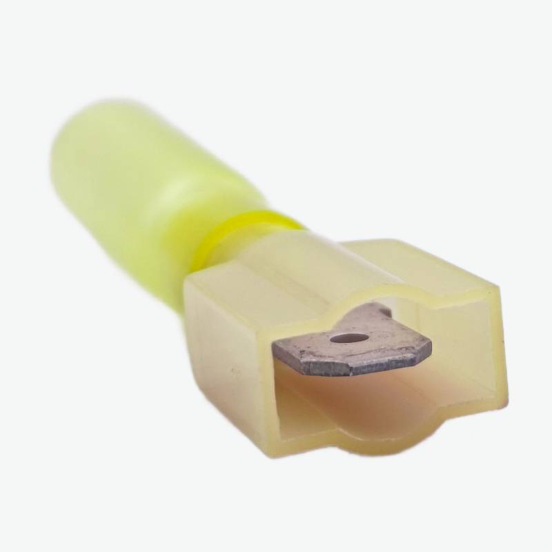 HMDFNY5.5-250 Brass Female Insulated Spade Joint Cable Wire Connector 4.0-6.0 sqmm (12-10 AWG) 