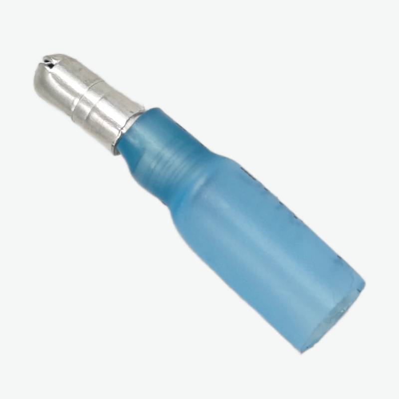 HMPD2-156 Bullet Male Insulated Wire Crimp Connector 1.5-2.5 sqmm (16-14 AWG) - Blue