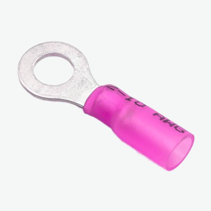 HRV1.25-6L  Ring Crimp Terminal Wire Connector 0.5-1.5 sqmm (22-16 AWG) - Pink