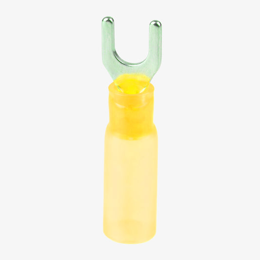 HSV5.5-5 Hard Plastic Insulated Spade Crimp Connector 4.0-6.0 sqmm (12-10 AWG) - Yellow