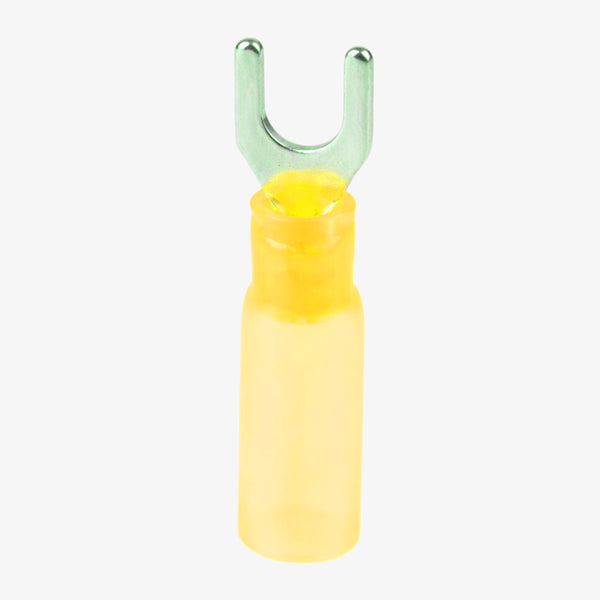 HSV5.5-5 Hard Plastic Insulated Spade Crimp Connector 4.0-6.0 sqmm (12-10 AWG) - Yellow
