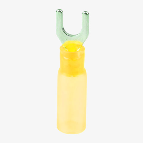 HSV5.5-5 Hard Plastic Insulated Spade Crimp Connector 4.0-6.0 sqmm (12-10 AWG) - Yellow
