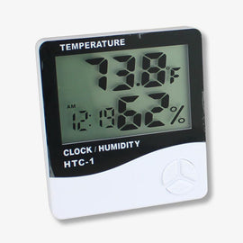 HTC-1 Digital Hygrometer Thermometer Humidity Meter with Clock LCD Display-picture-11
