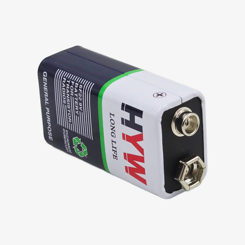Hi-Waote 9V Zinc Carbon Battery with Snap Connector