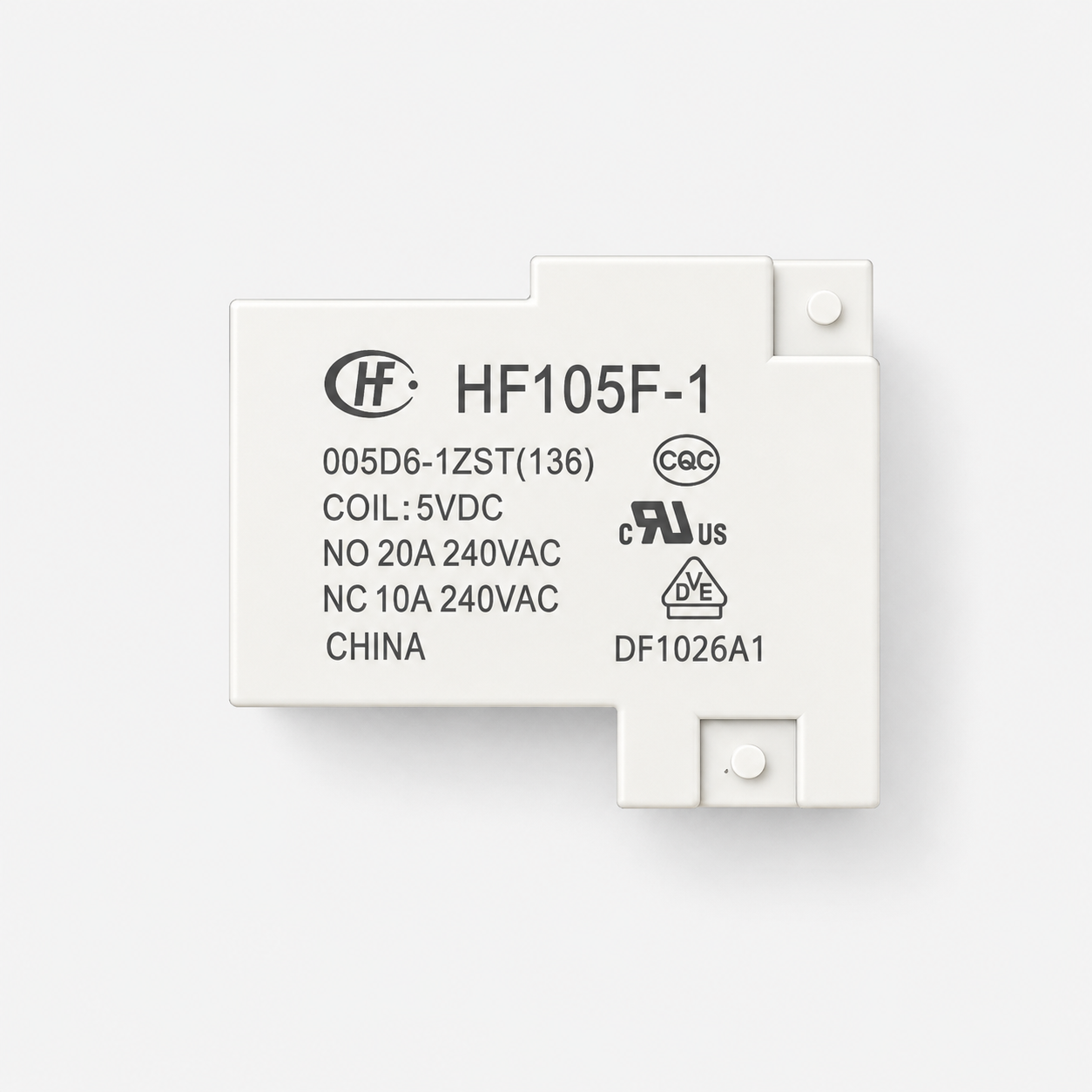 Hongfa HF105F-1/05D6-1ZST 5V 40A Miniature High Power Latching Relay