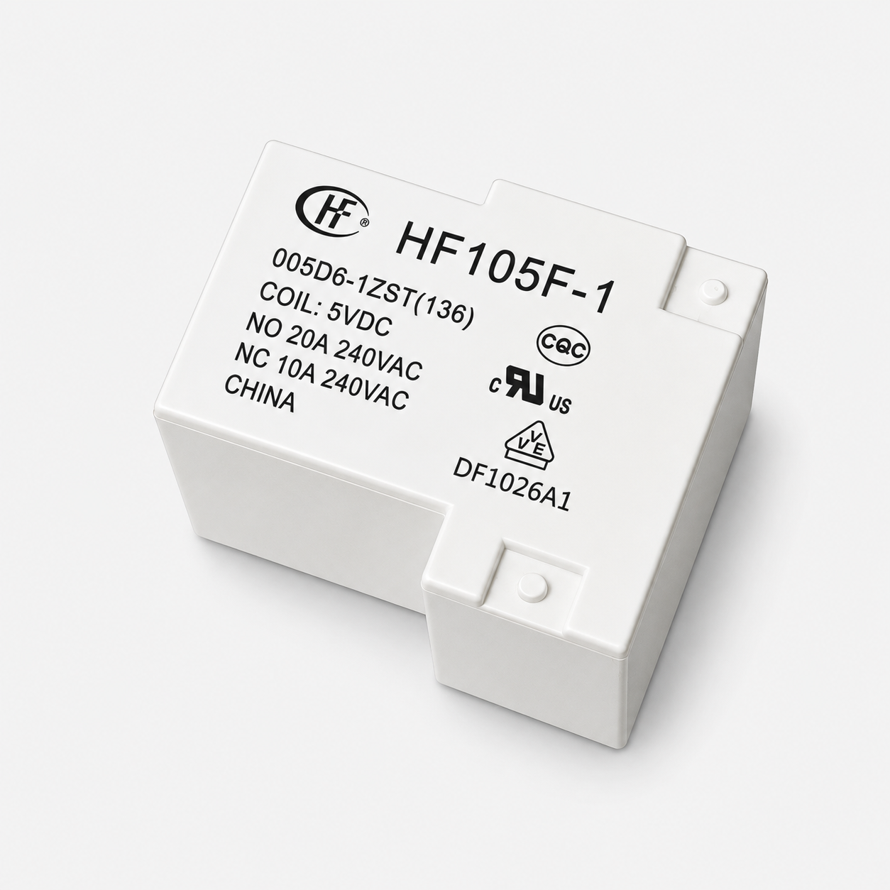 Hongfa HF105F-1/05D6-1ZST 5V 40A Miniature High Power Latching Relay