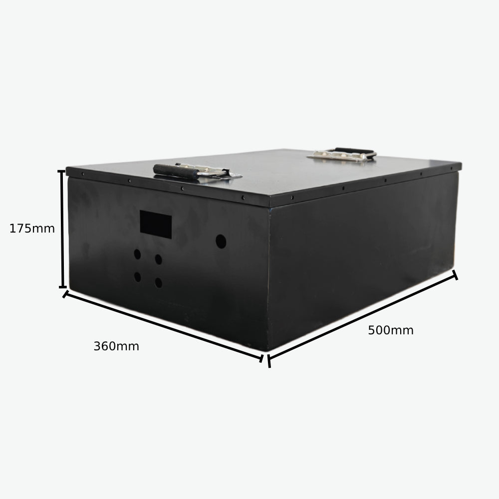 48V 60V 100Ah 200Ah Metal Battery Box For Lithium Battery Pack - (360x500x175mm)