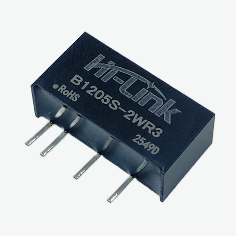 Hi-Link 12V to 5V 2W 400mA DC to DC Isolation Voltage Power Module Converter (B1205S-2WR3)