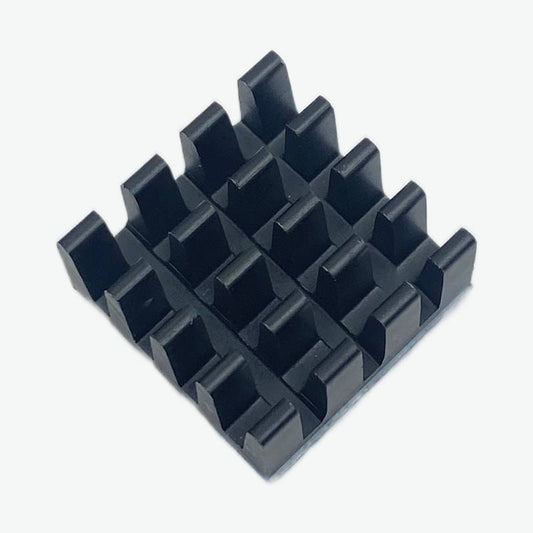Black Aluminium Heatsink for Raspberry Pi (With adhesive tape) - 14x14x8 mm