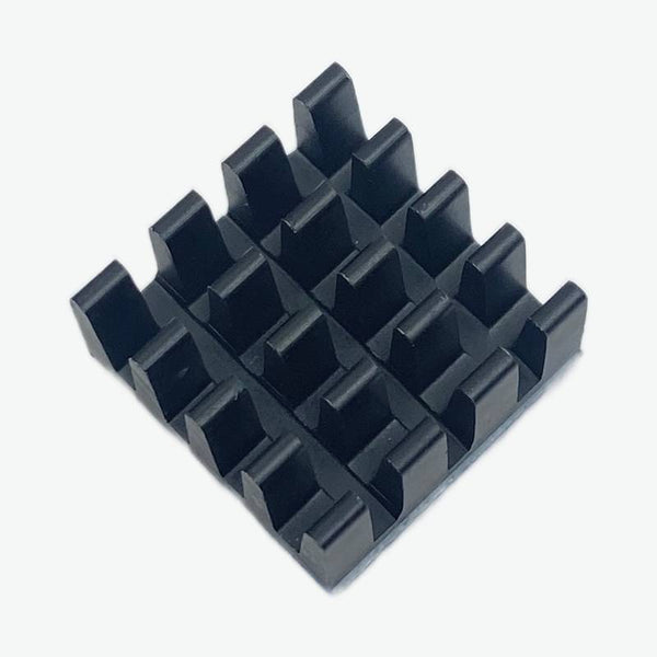 Black Aluminium Heatsink for Raspberry Pi (With adhesive tape) - 14x14x8 mm