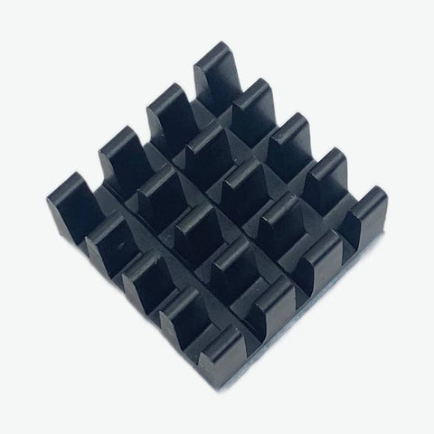 Black Aluminium Heatsink for Raspberry Pi (With adhesive tape) - 14x14x8 mm