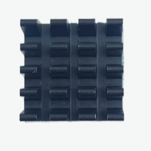 Black Aluminium Heatsink for Raspberry Pi (With adhesive tape) - 14x14x8 mm
