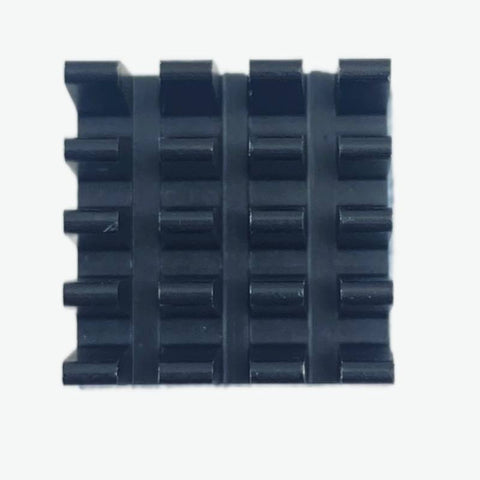 Black Aluminium Heatsink for Raspberry Pi (With adhesive tape) - 14x14x8 mm