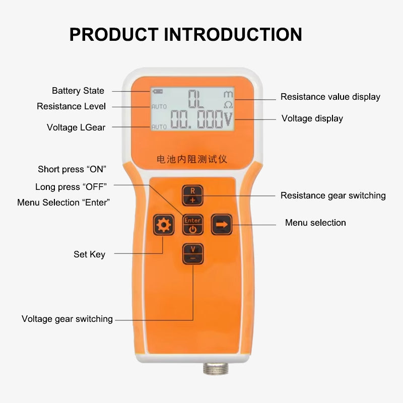 	
High-Precision Battery Voltage Internal Resistance Tester