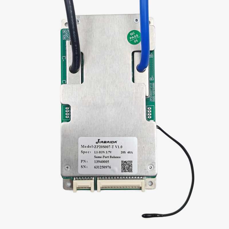 JIABAIDA (JBD) NMC 20S 72V 40A Battery Management System- ZP20S8007-TV1.0 20S 40A