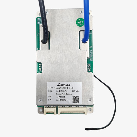 JIABAIDA (JBD) NMC 20S 72V 40A Battery Management System- ZP20S8007-TV1.0 20S 40A