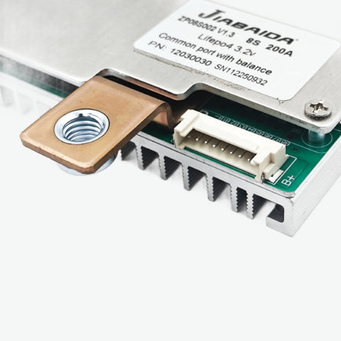 Jiabaida (JBD) LiFePo4 8S 25.6V 200A BMS With Heat Sink Plate