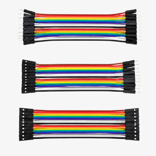 Jumper Wires Combo Pack 10 cm- Male to Male, Male to Female, Female to Female (Set of 120)