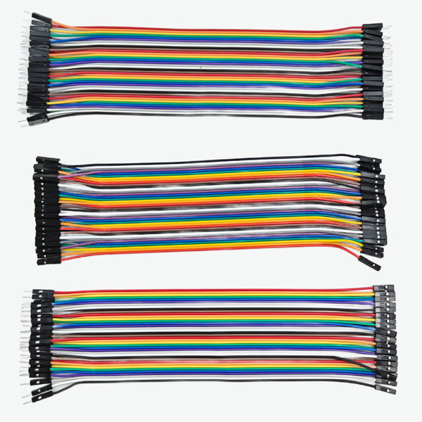 Jumper Wires Combo Pack 30 cm - Male to Male, Male to Female, Female to Female (Set of 120)