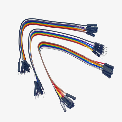 Jumper Wire Combo - Male to Male, Male to Female and Female to Female Breadboard Connecting Wires (10 Qty Each)