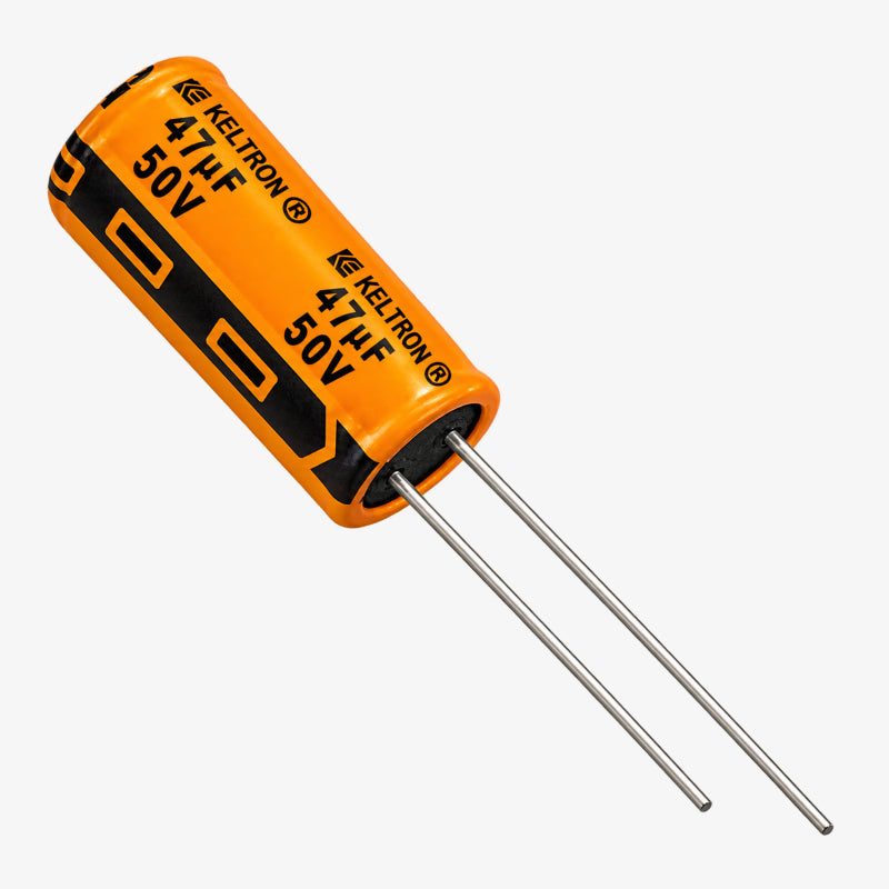 Keltron 47uf 50V Radial Electrolytic Capacitor - Through Hole Package