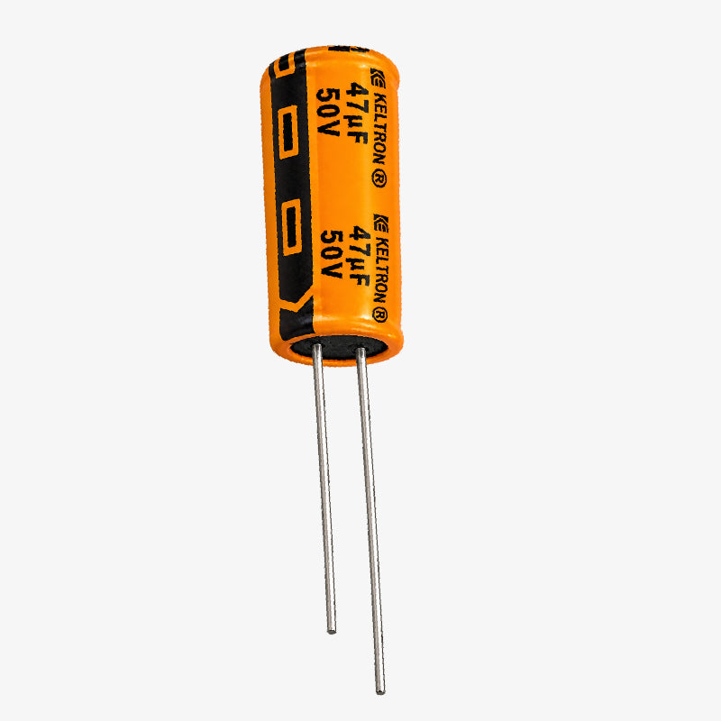 Keltron 47uf 50V Radial Electrolytic Capacitor - Through Hole Package