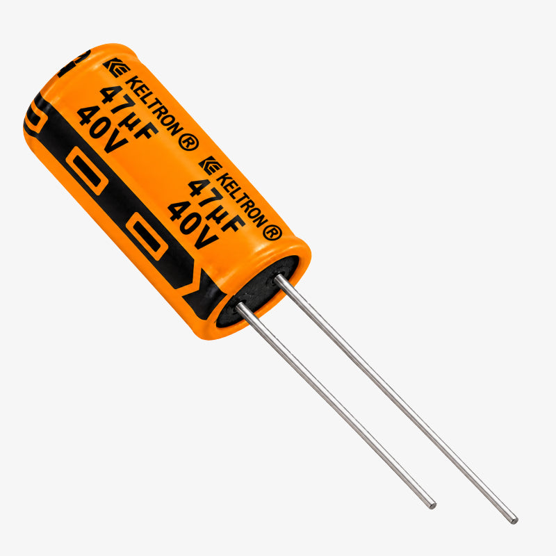 Keltron 47uf 40V Radial Electrolytic Capacitor - Through Hole Package