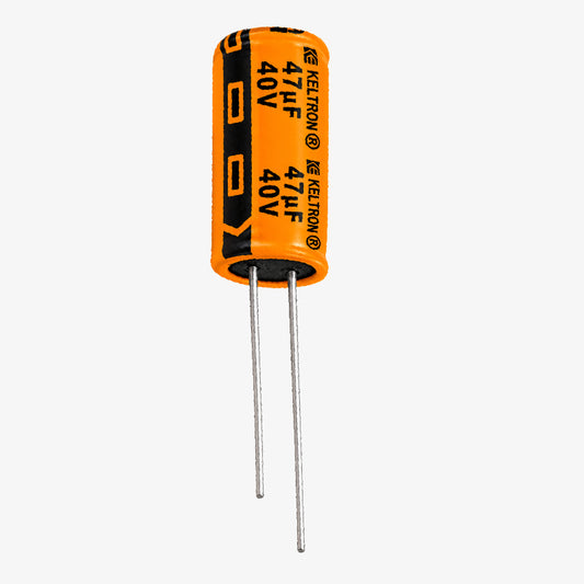 Keltron 47uf 40V Radial Electrolytic Capacitor - Through Hole Package