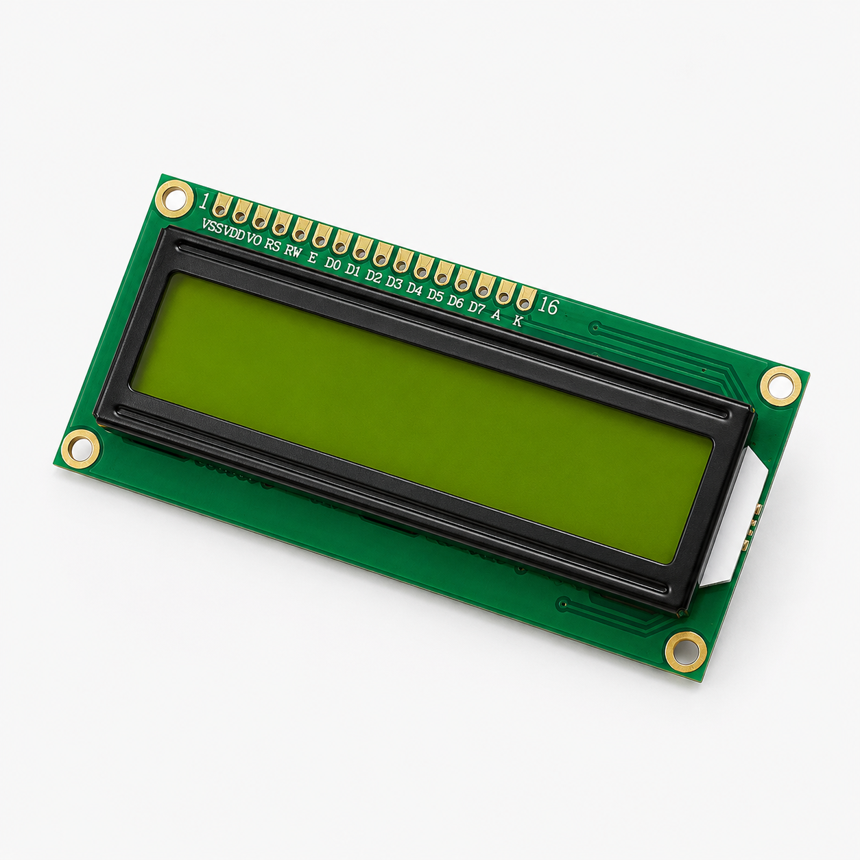 Kingway 16x2 LCD Display (Green Backlight) with IIC/I2C Interface