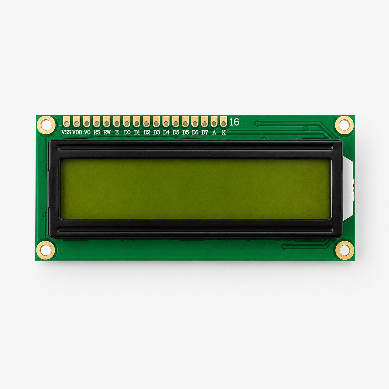 Kingway 16x2 LCD Display (Green Backlight) with IIC/I2C Interface