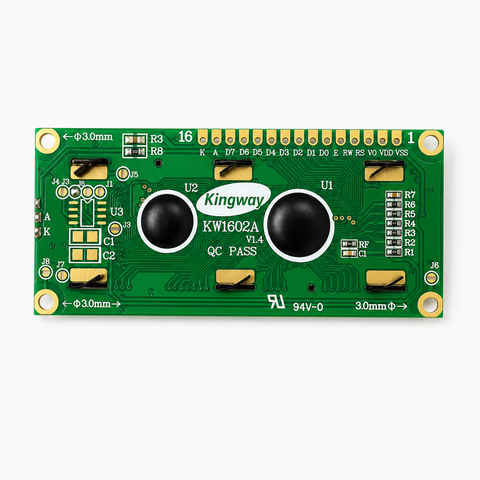 Kingway 16x2 LCD Display (Blue Backlight) with IIC/I2C Interface