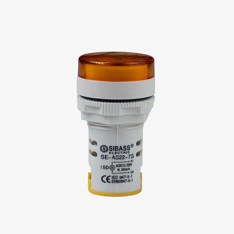 LED MULTI VOLT 12VDC-220AC YELLOW