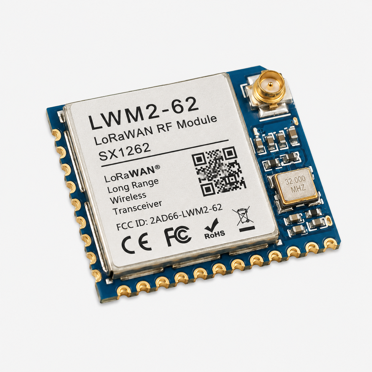 LWM2-62 LoRaWAN RF Module SX1262 Long Range Wireless Transceiver