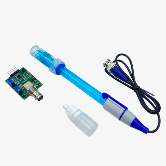 Liquid pH 0-14 Value Detection Sensor Module with pH Electrode Probe (BNC) - pH Sensor Module