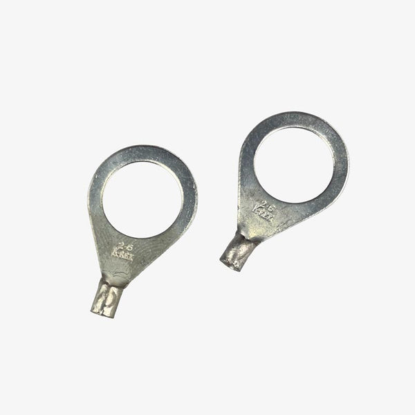 Non-Insulated Ring Terminal / Copper Lugs (2.5mm/12mm) (Pack of 2)