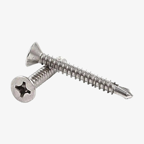 M3.9 X 25mm Stainless Steel CSK Self-Drilling Screw (Pack of 10)