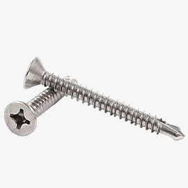 M3.9 X 38mm Stainless Steel CSK Self-Drilling Screw (Pack of 10)