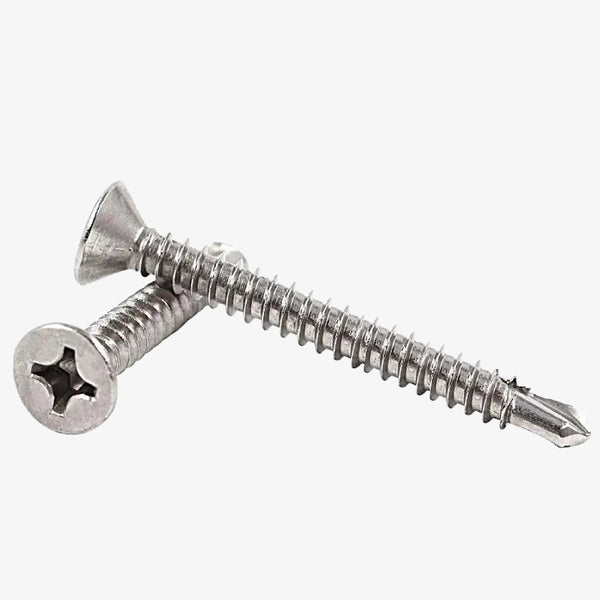 M3.9 X 38mm Stainless Steel CSK Self-Drilling Screw (Pack of 10)